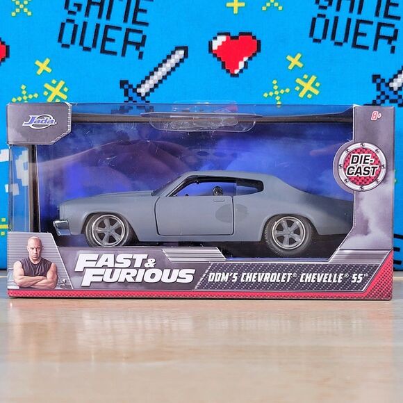 Jada Toys Fast & Furious Grey Chevrolet Chevelle SS 1:32 Diecast Collectible Car - Picture 1 of 7